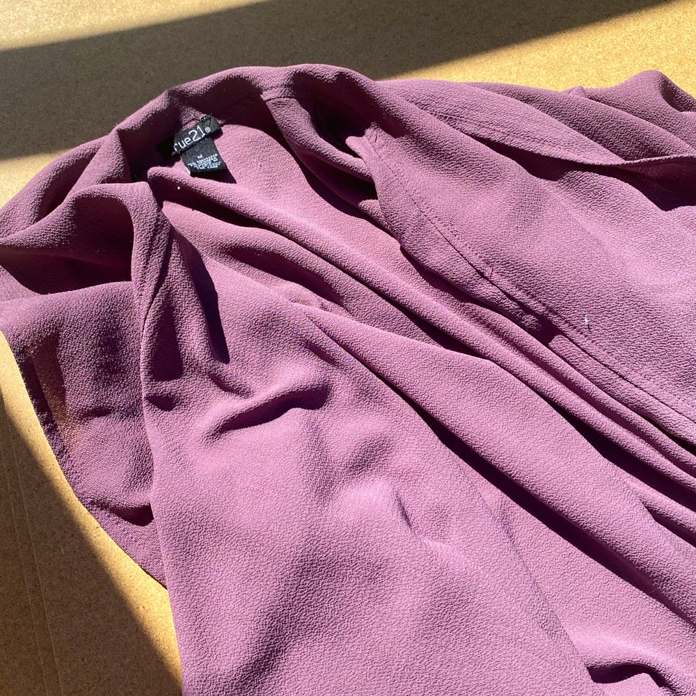 Flowy purple cover for dresses or jumpers